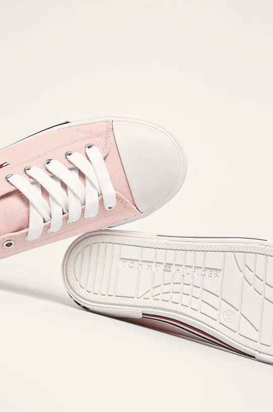 ροζ Tommy Hilfiger - Παιδικά πάνινα παπούτσια