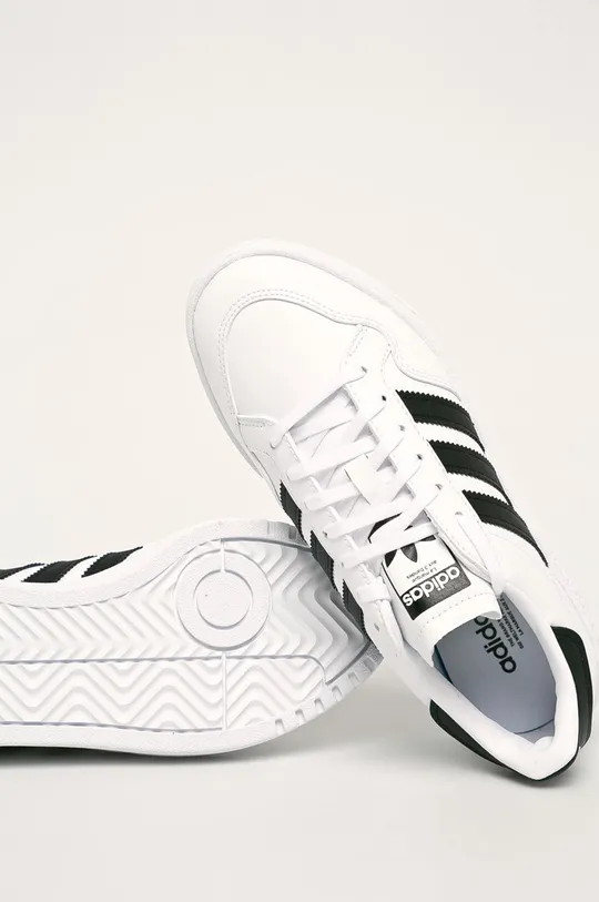 biały adidas Originals - Buty dziecięce Team Court EF6815