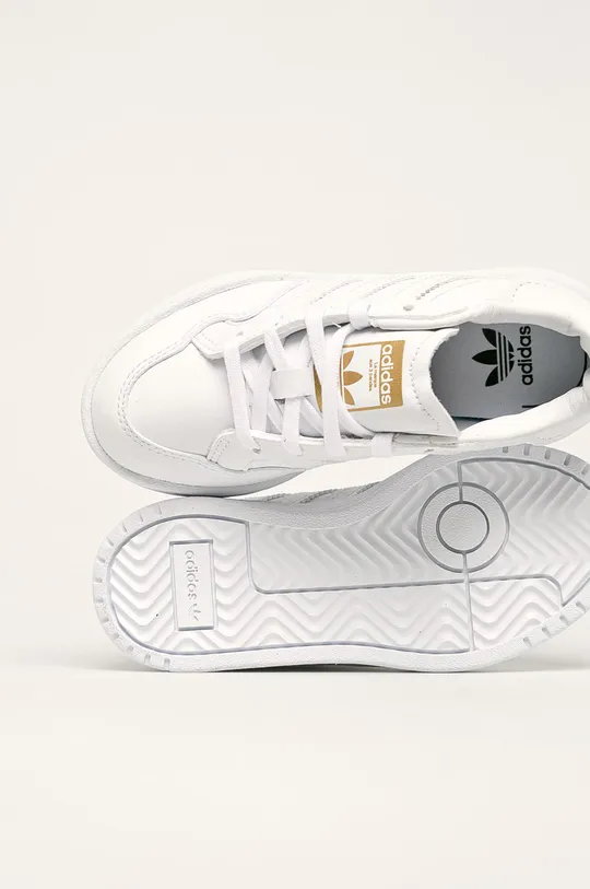 biela adidas Originals - Detské topánky Team Court EF6819