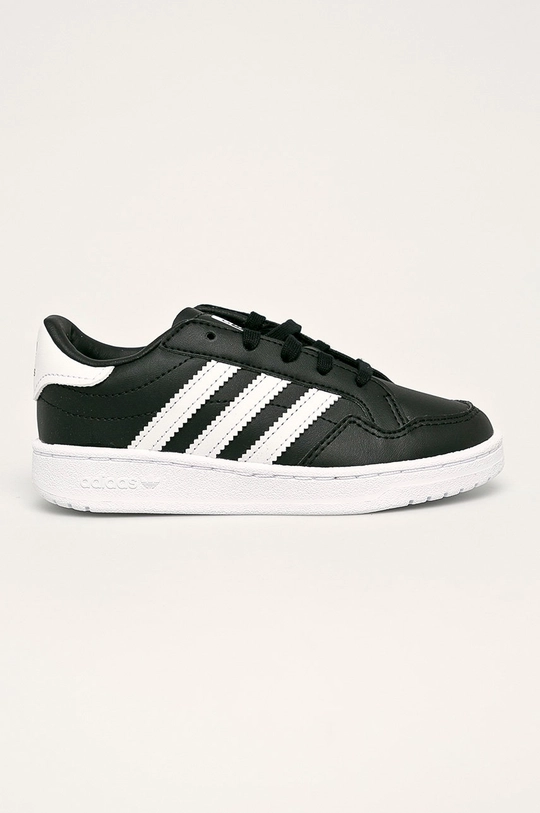 czarny adidas Originals - Buty dziecięce Team Court C EF6821 Dziecięcy