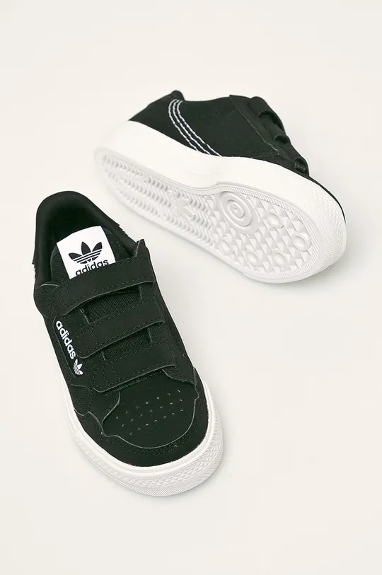 čierna adidas Originals - Detské topánky Continental Vulc CF C EG9098
