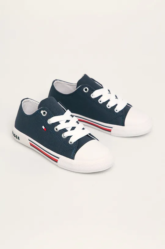 Tommy Hilfiger - Παιδικά πάνινα παπούτσια σκούρο μπλε