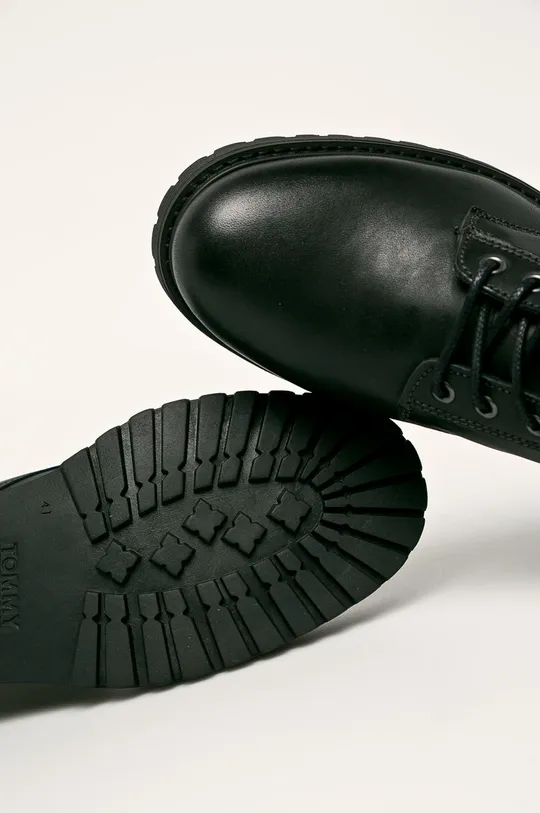 fekete Tommy Jeans - Bőr cipő