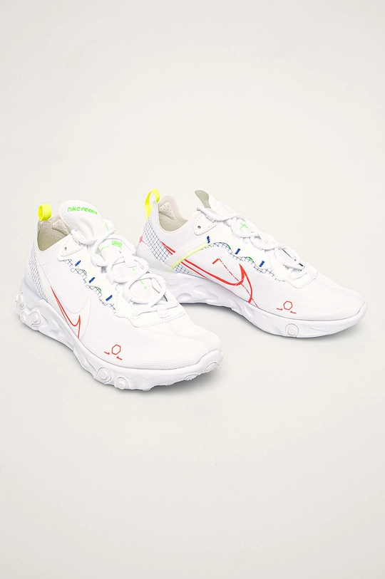 Nike - Pantofi React Element 55 CU3009 alb SS20