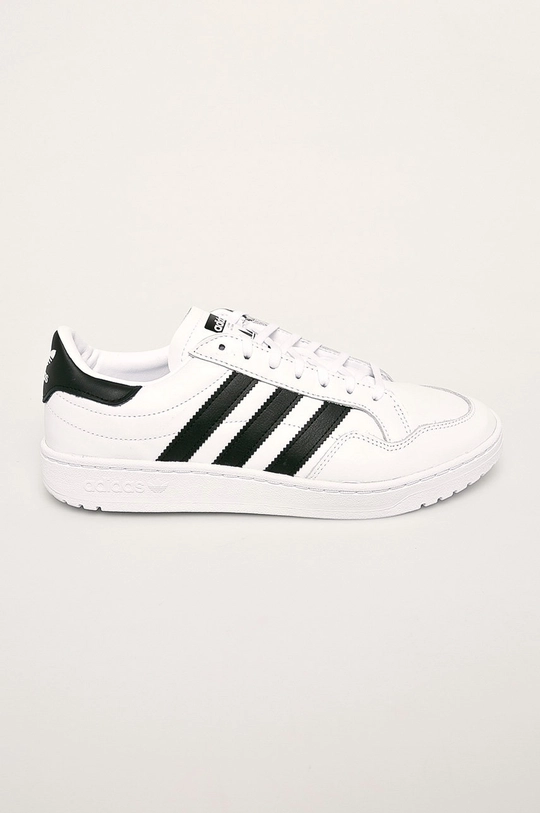 biela adidas Originals - Kožená obuv Team Court EG9734 Pánsky