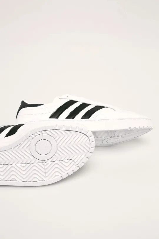 biały adidas Originals - Buty skórzane Team Court EG9734