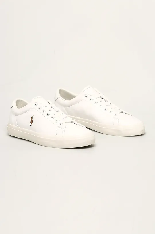 Polo Ralph Lauren - Kožená obuv Longwood biela