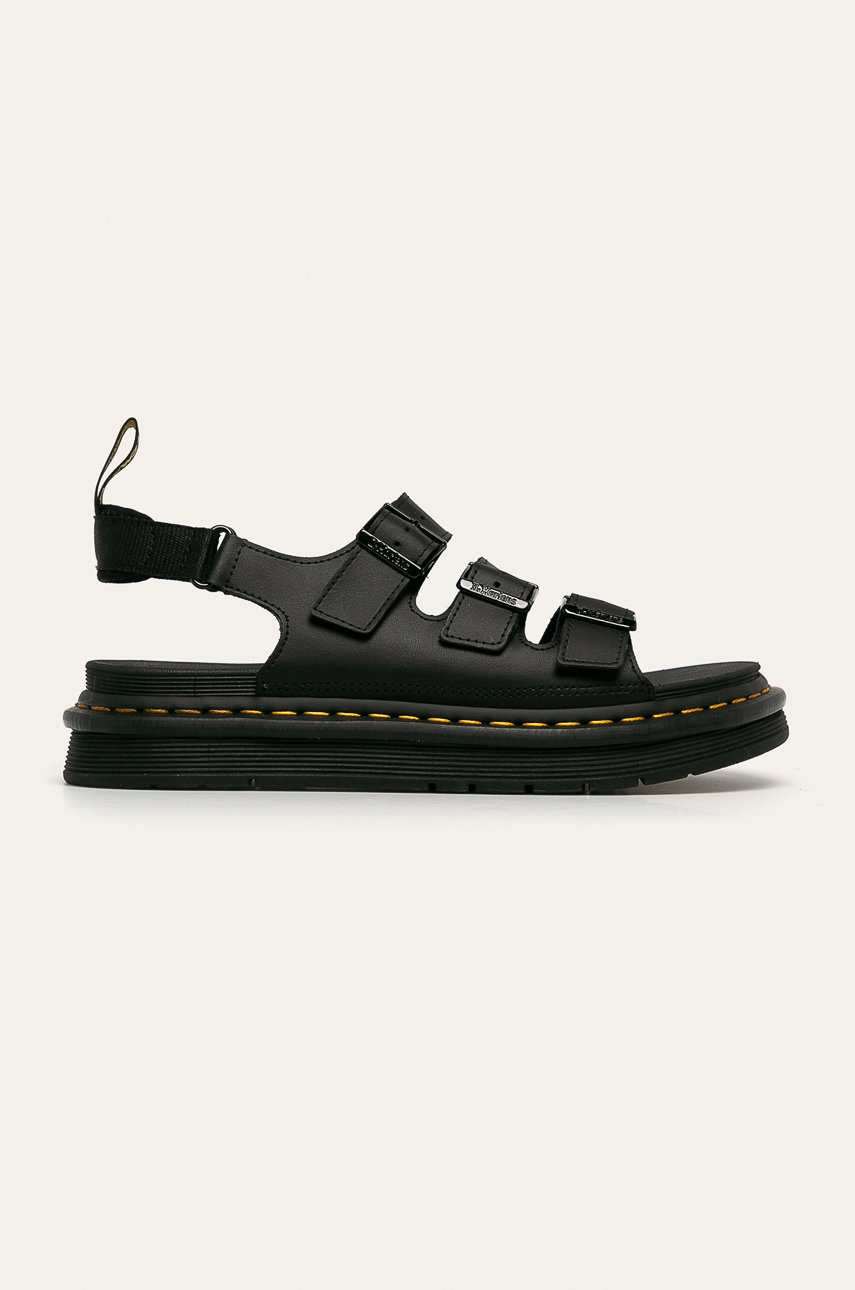 black Dr. Martens leather sandals Soloman Men’s