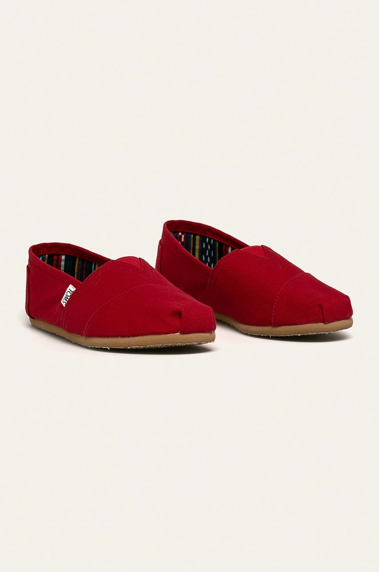 Toms - Espadrile Classic crvena