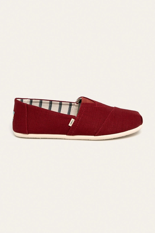 bordowy Toms - Espadryle Classic Męski