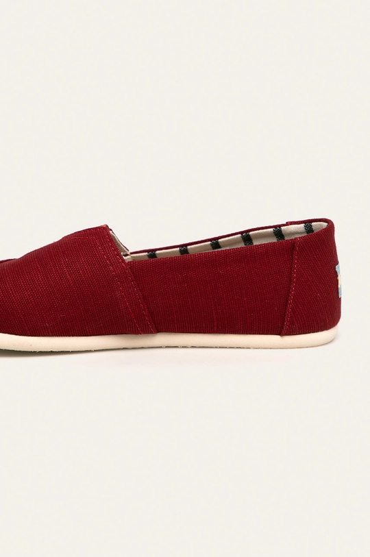 bordowy Toms - Espadryle Classic