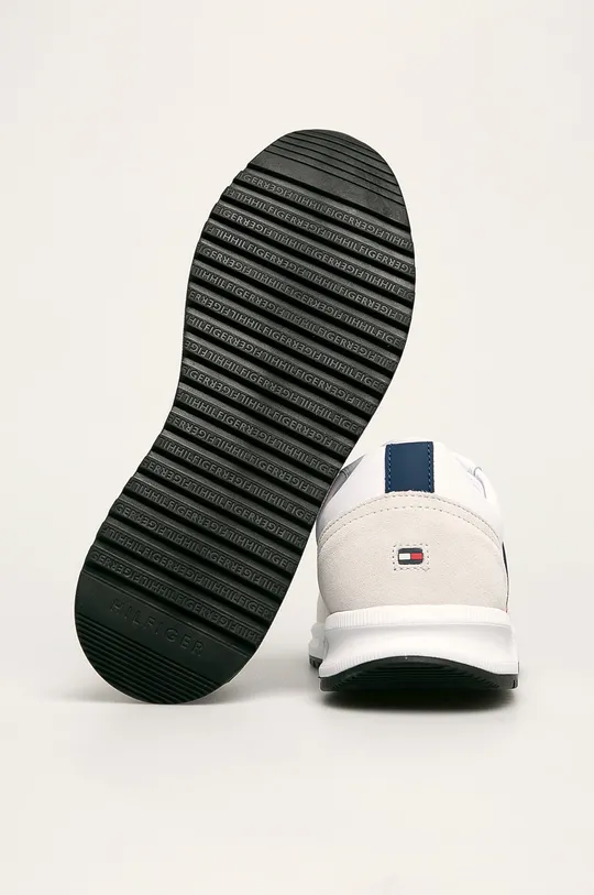 fehér Tommy Hilfiger - Bőr cipő