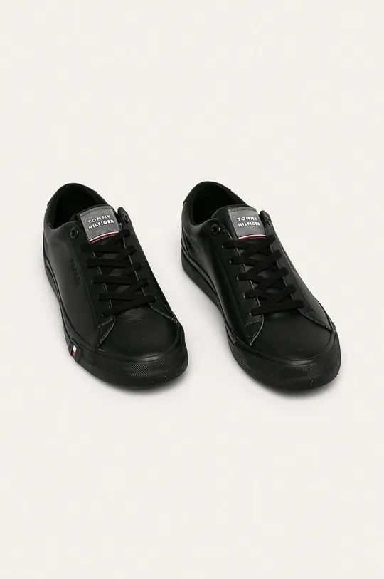 Tommy Hilfiger - Bőr cipő fekete