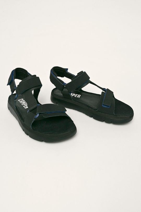 Camper - Kožené sandály Oruga černá