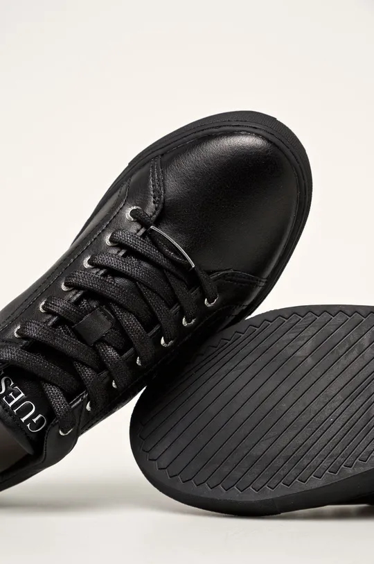 čierna Guess Jeans - Kožená obuv