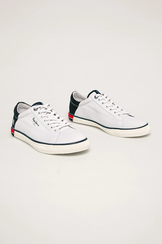 Pepe Jeans - Tenisky Marton Low biela