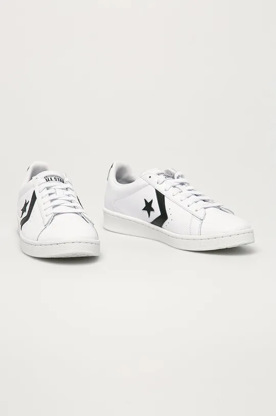 Converse - Kožená obuv biela