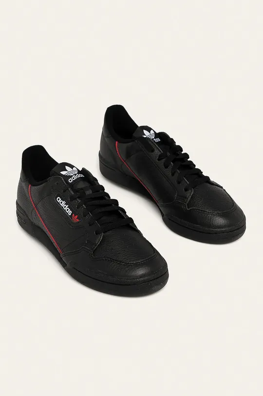 Kožené sneakers boty adidas Originals černá