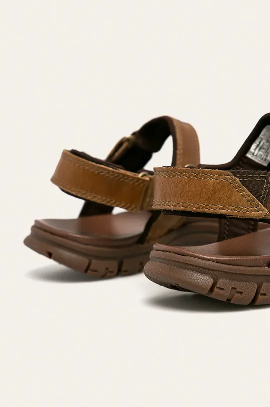 hnedá Caterpillar - Kožené sandále Brantley