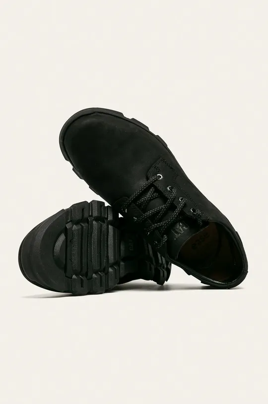 čierna Caterpillar - Kožená obuv