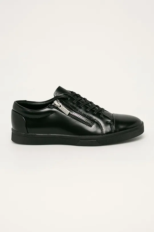 čierna Calvin Klein - Kožená obuv Pánsky
