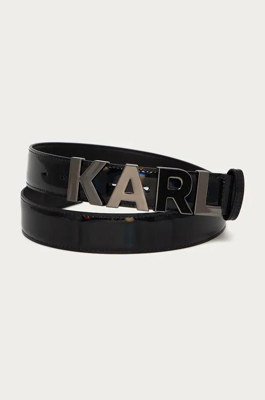 czarny Karl Lagerfeld pasek skórzany 201W3195 Damski