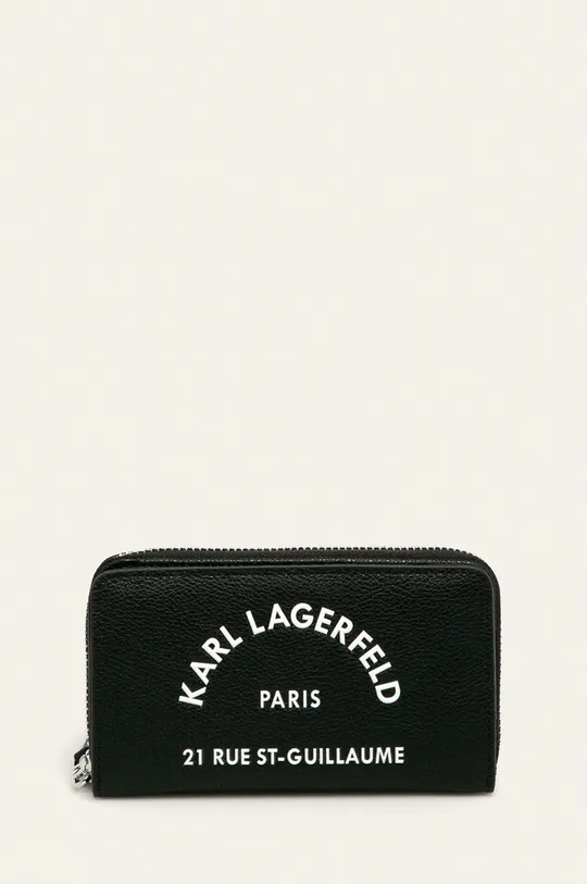čierna Karl Lagerfeld - Kožená peňaženka Dámsky