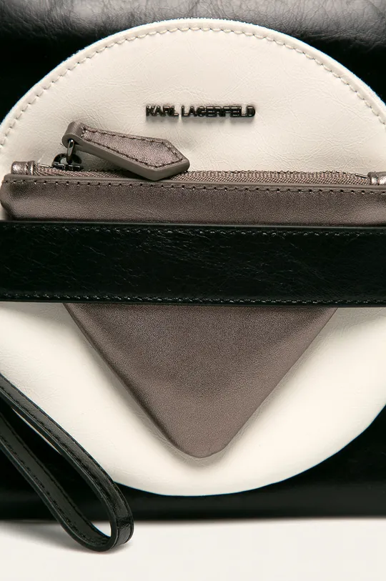 Karl Lagerfeld - Kožená taška čierna
