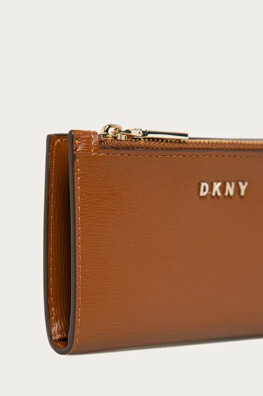 Dkny - Kožená peňaženka hnedá