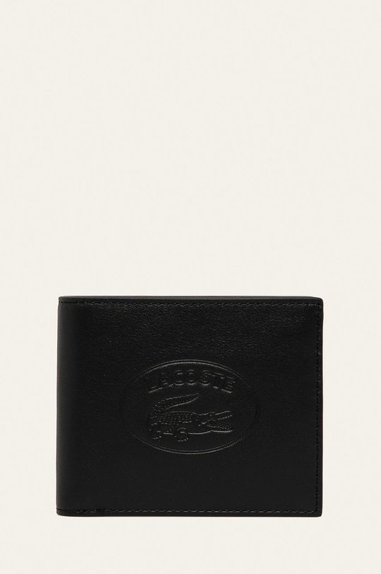 čierna Lacoste - Kožená peňaženka Pánsky