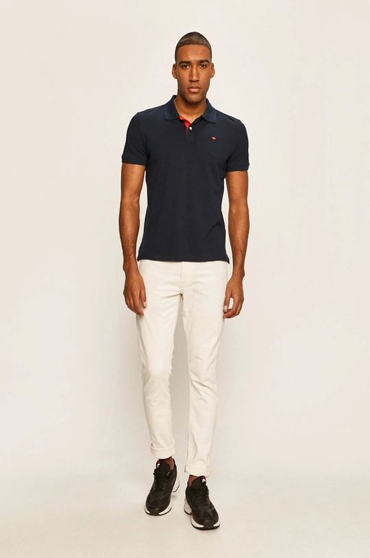 Tom Tailor Denim - Polo granatowy