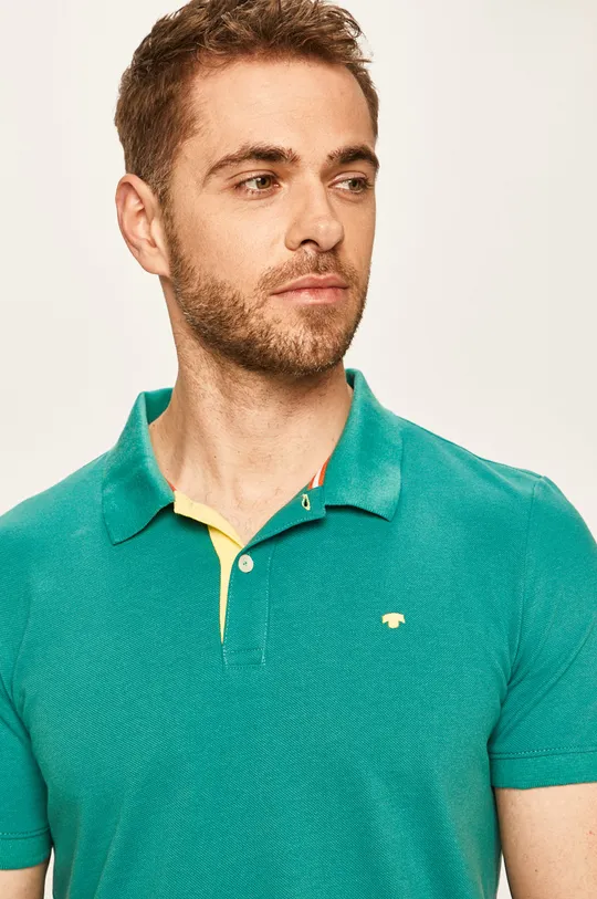 zelená Tom Tailor Denim - Pánske polo tričko