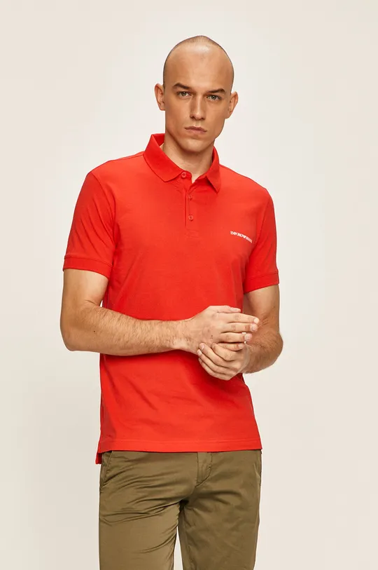 červená Emporio Armani - Polo tričko