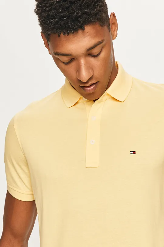 žltá Tommy Hilfiger - Polo tričko Pánsky