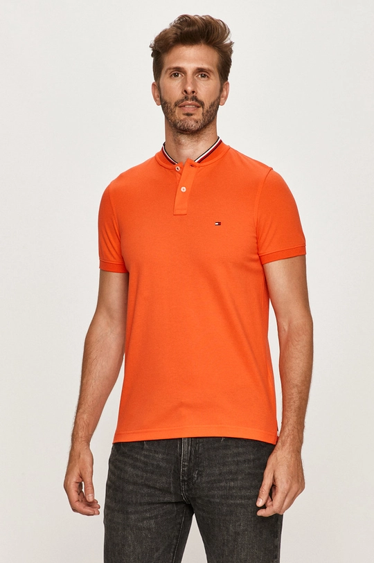 oranžová Tommy Hilfiger - Polo tričko Pánsky