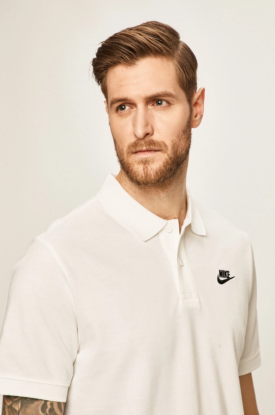 biela Nike Sportswear - Pánske polo tričko