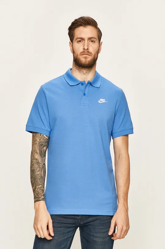 modrá Nike Sportswear - Pánske polo tričko Pánsky