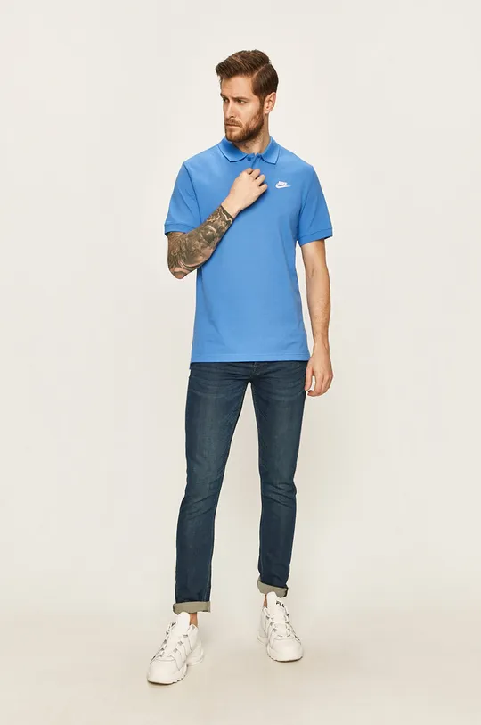 Nike Sportswear - Pánske polo tričko modrá