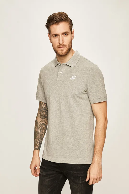 sivá Nike Sportswear - Polo tričko Pánsky