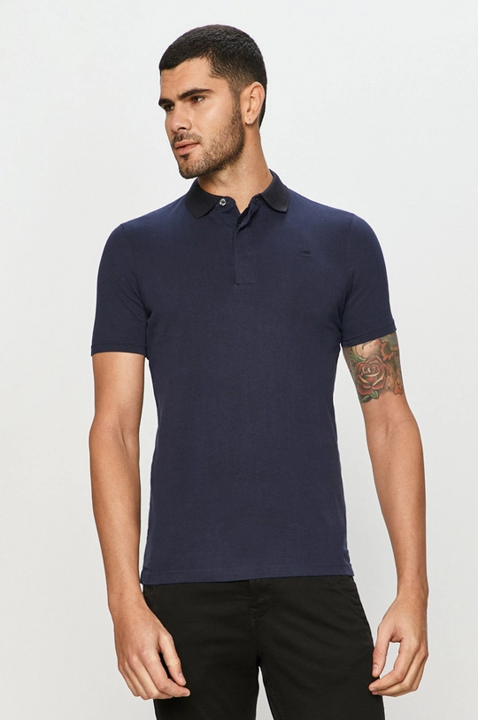 modrá G-Star Raw - Pánske polo tričko Pánsky