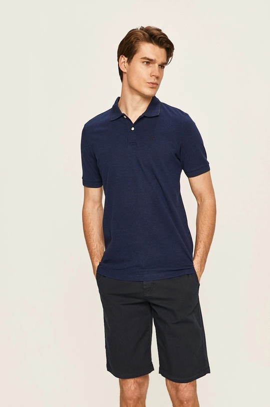 tmavomodrá Scotch & Soda - Polo tričko Pánsky