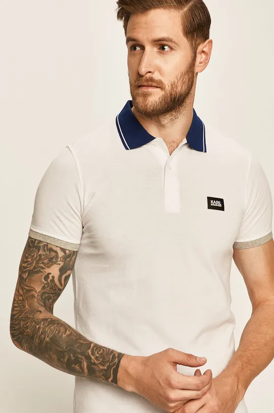 biela Karl Lagerfeld - Polo tričko