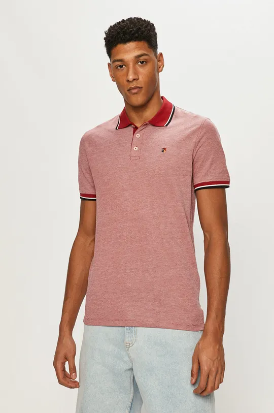 červená Premium by Jack&Jones - Polo tričko Pánsky