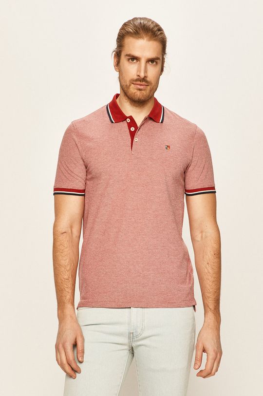 červená Premium by Jack&Jones - Polo tričko Pánský