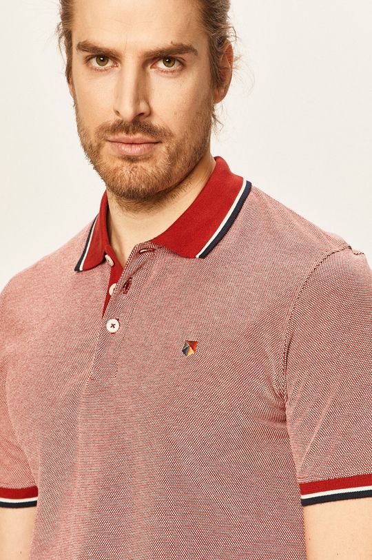červená Premium by Jack&Jones - Polo tričko