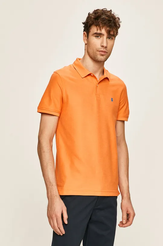 oranžová Izod - Pánske polo tričko Pánsky