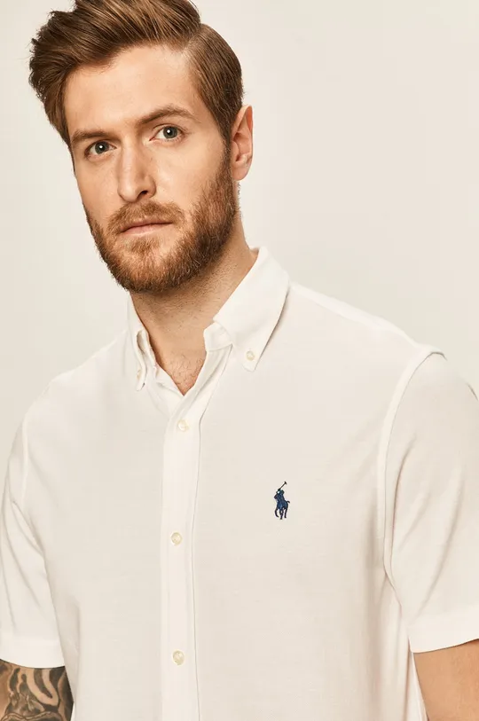 bianco Polo Ralph Lauren camicia Uomo
