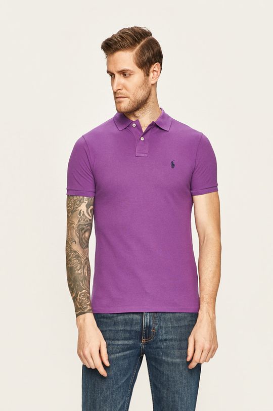 fialová Polo Ralph Lauren - Polo tričko Pánský