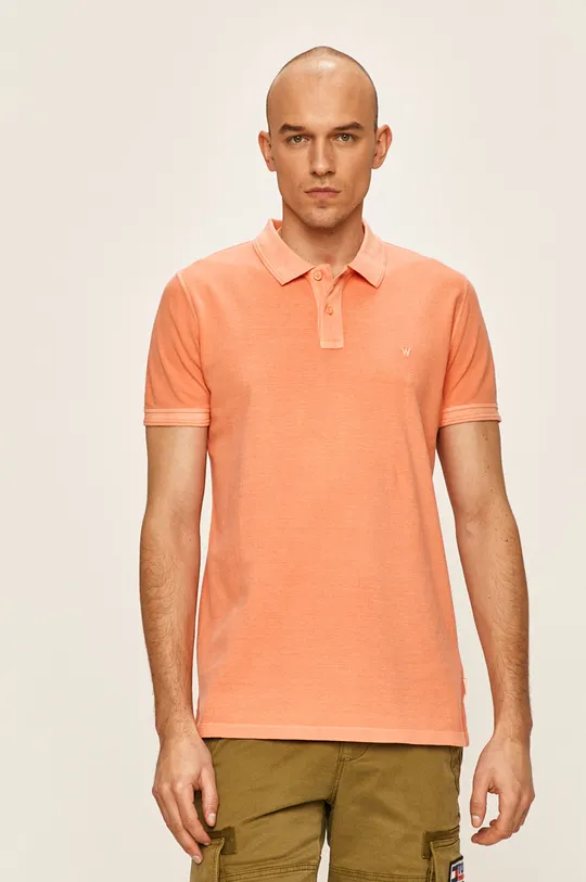 oranžová Wrangler - Polo tričko Pánsky