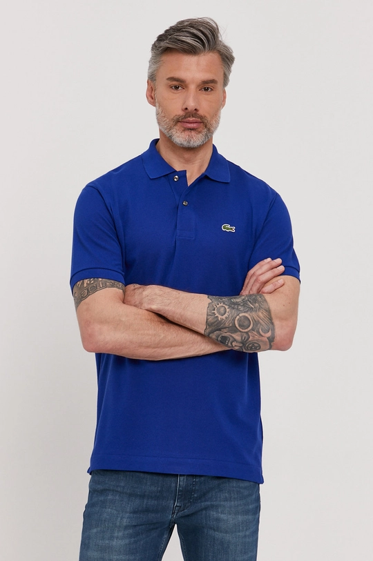 albastru Lacoste tricou polo De bărbați